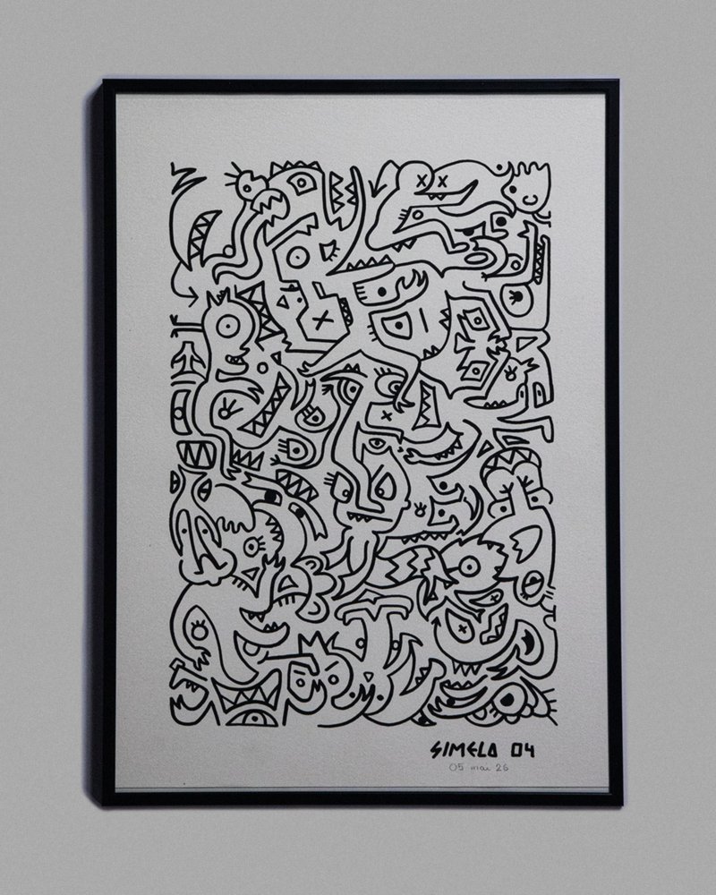 Tableau N4 Oeuvre Orignale Doodle Art N°4