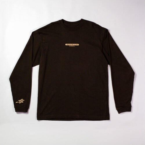 Tee_ML_AA_Front VF 2 T-shirt Manches Longues Unisexe Marron+ Figurine AMOUR AMICAL