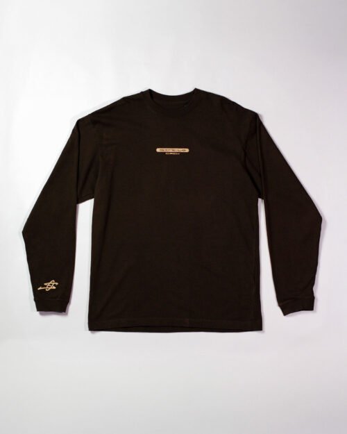 Tee_ML_AA_Front VF 2 T-shirt Manches Longues Unisexe Marron+ Figurine AMOUR AMICAL