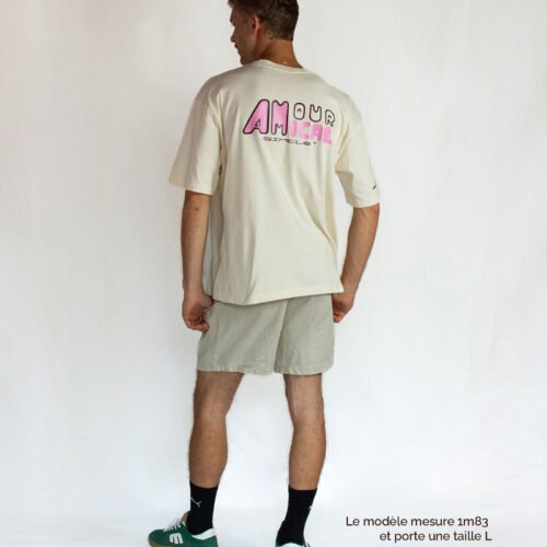 T-shirt Unisexe Crème+ Figurine AMOUR AMICAL