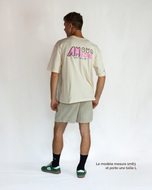 T-shirt Unisexe Crème+ Figurine AMOUR AMICAL