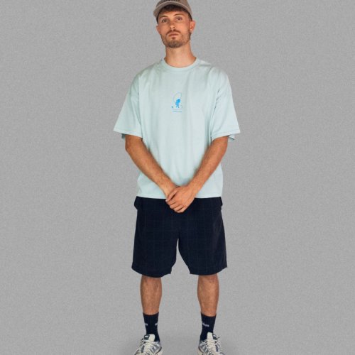 Perso M tee bleu front T-shirt Bleu Unisexe Oversize Boxy REVE