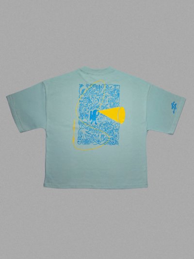 T-shirt Bleu Unisexe Oversize Boxy REVE